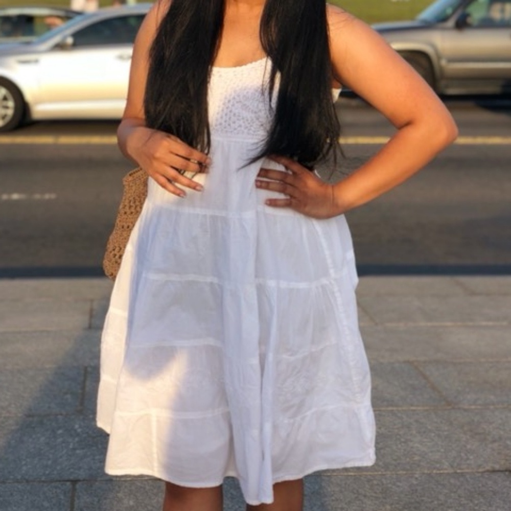Like NEW! Crochet White Dress